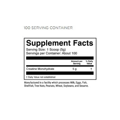 Micronized Creatine Monohydrate (100 Servings)